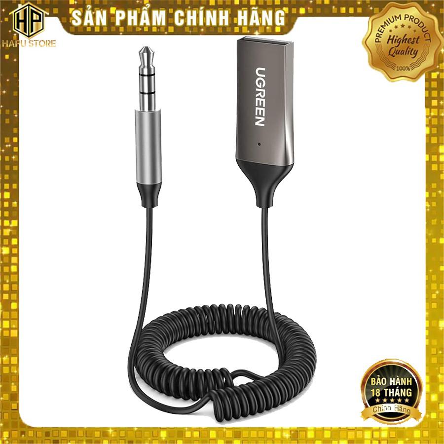Bộ thu Bluetooth 5.0 Ugreen 70601 tích hợp mic đàm thoại chính hãng - Hàng Chính Hãng