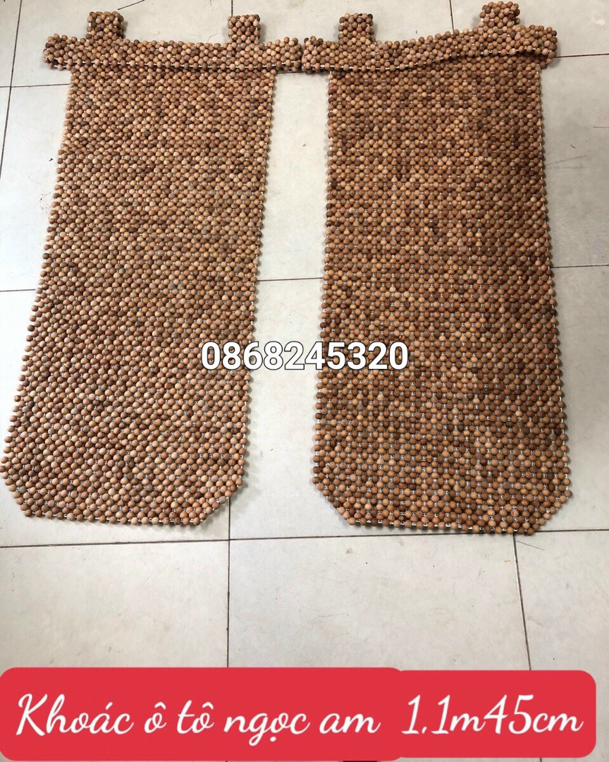 TẤM ĐỆM LÓT GHẾ ÔTÔ BẰNG GỖ NGỌC AM THƠM PHỨC NGỌT KT 45×110M