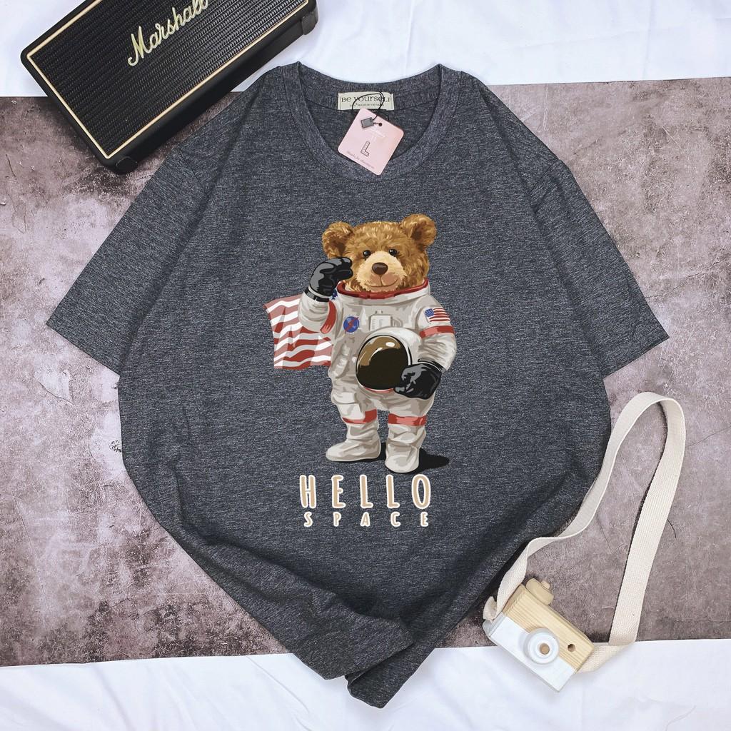 Áo thun unisex Be Yourself size M L XL - HELLO SPACE BEAR