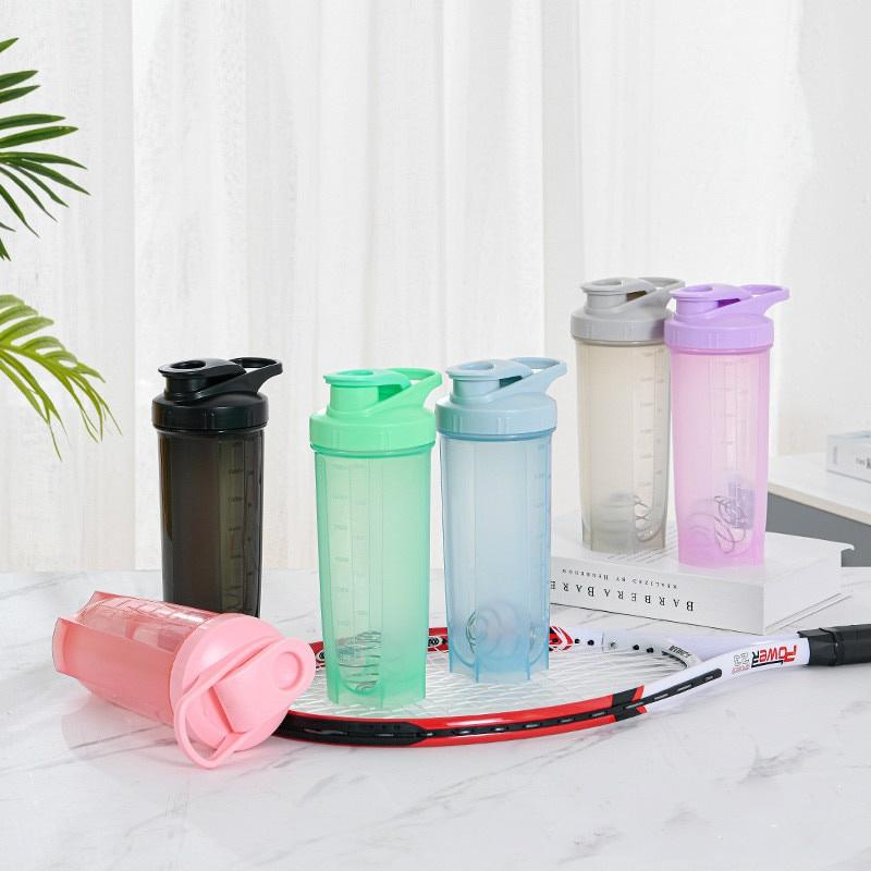Frosted Milkshake Cup Shaking Milkshake Water Bottle Outdoor Fitness Water Cup Stirring Bottle Protein Powder Portable Drink Cup
