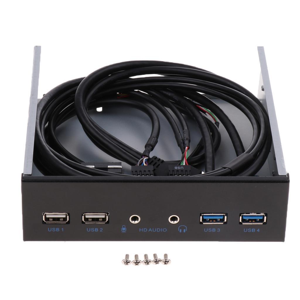 USB Front Panel Hub Dual USB2.0+USB3.0 with 1 HD Audio Output /1 Mic Input