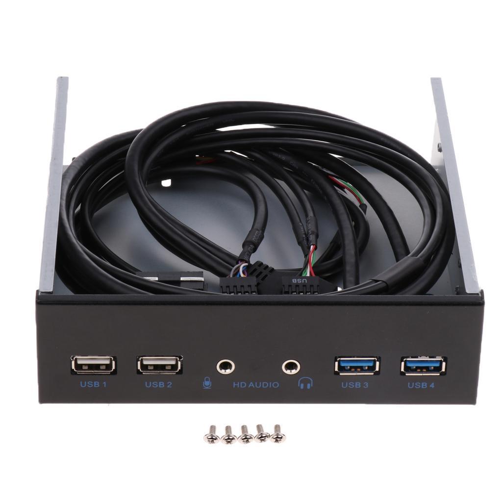 USB Front Panel Hub Dual USB2.0+USB3.0 with 1  Audio Output /1 Mic Input