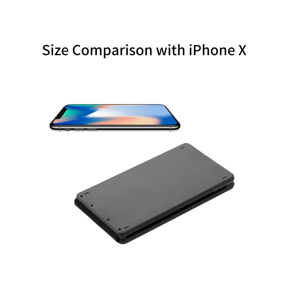 Bàn phím có thể gập lại kích thước đầy đủ thay thế cho iOS Điện thoại thông minh Android Máy tính bảng Windows