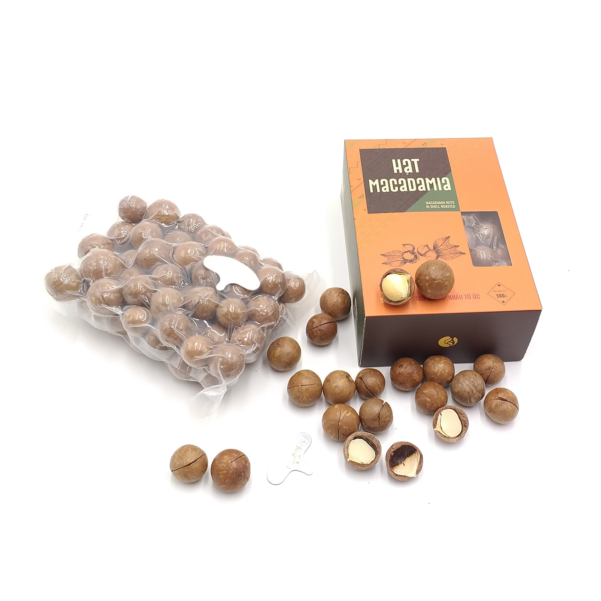HẠT MACCA ÚC NỨT VỎ LOẠI 1 - HỘP 500G