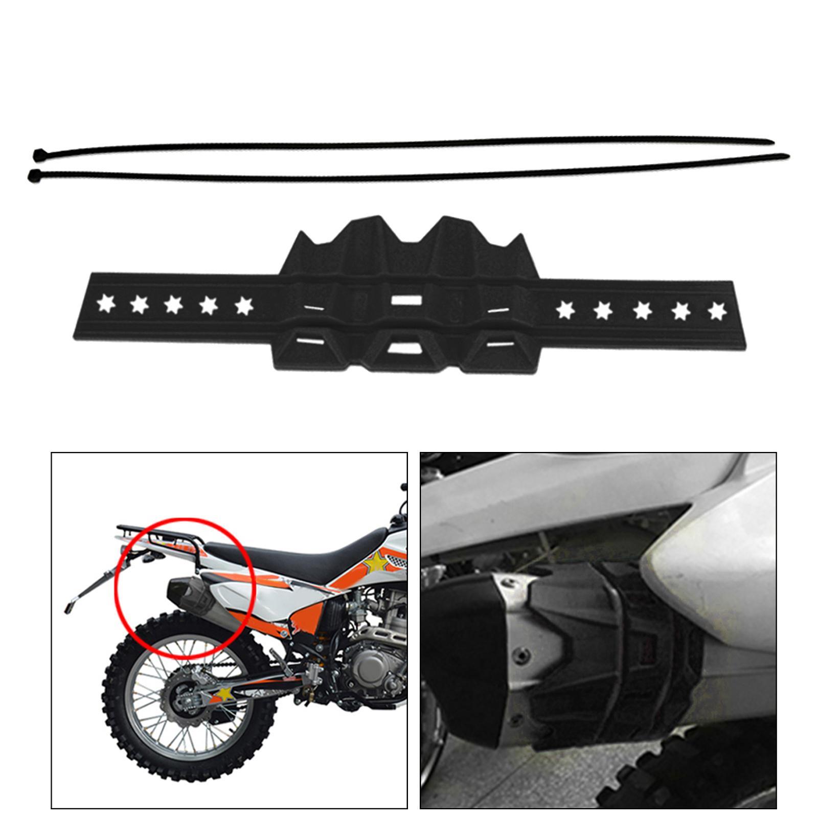 2pcs Motorcycle Exhaust  Pipe Protector Heat  Cover Universal Fit