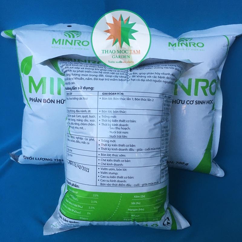 PHÂN BÓN HỮU CƠ SINH HỌC MINRO – Thích hợp cho mọi cây trồng