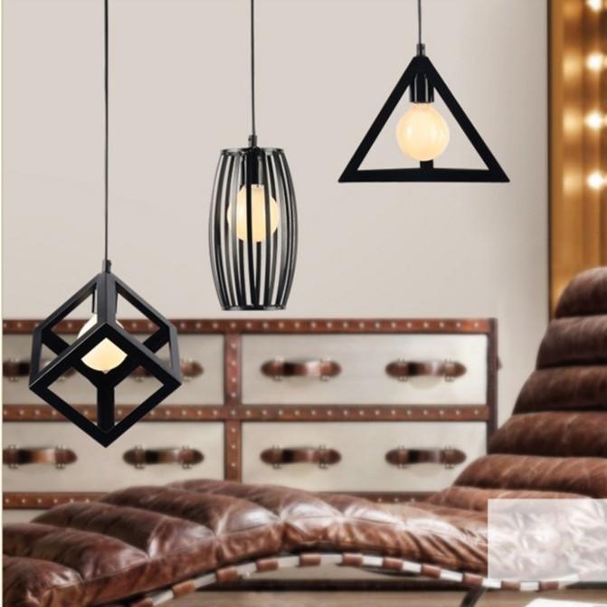 Bộ đèn thả khối trang trí nhà, quán cafe, cửa hàng thời trang - Tặng kèm bóng LED chuyên dụng