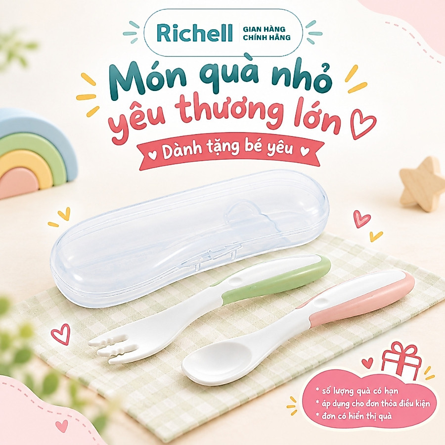 Combo Đồ dùng ăn dặm Tô có đế hít & 2 Chén ăn dặm RICHELL Nhật chất liệu Slicone Platinum | Baby