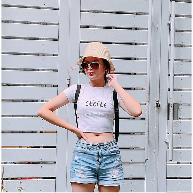 Áo Croptop Thun Cotton Nữ Tay Ngắn Kiểu Khoét Hở Eo 2 Bên Body Ôm Màu Đen Trắng Hồng Tím Crt Crop Top Tập Yoga Gym