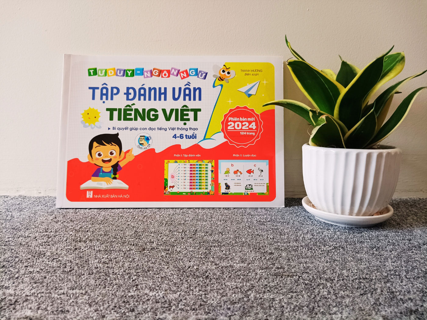 Sách- Tập Đánh Vần Tiếng Việt Cho Bé 4-6 Tuổi Theo Sơ Đồ Tư Duy Hành Trang Cho Bé Chuẩn Bị Vào Lớp 1 124 Trang Có Mã QR