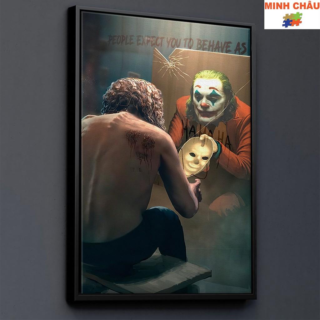 Tranh Canvas | Tranh treo tường trang trí SIÊU ANH HÙNG - THE JOKER 4