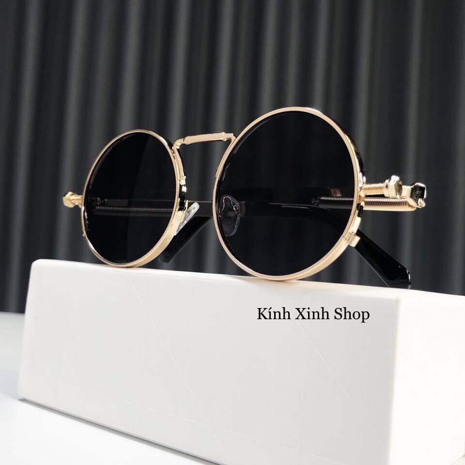 Kính mát nam nữ mắt tròn xoe phong cách hiện đại