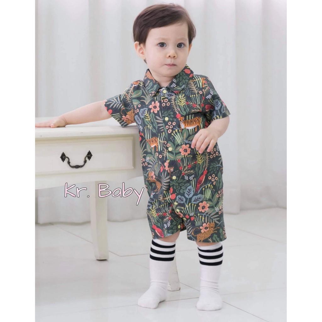 JUMPSUIT HOA THÔ JUNGLE MADE IN KOREA