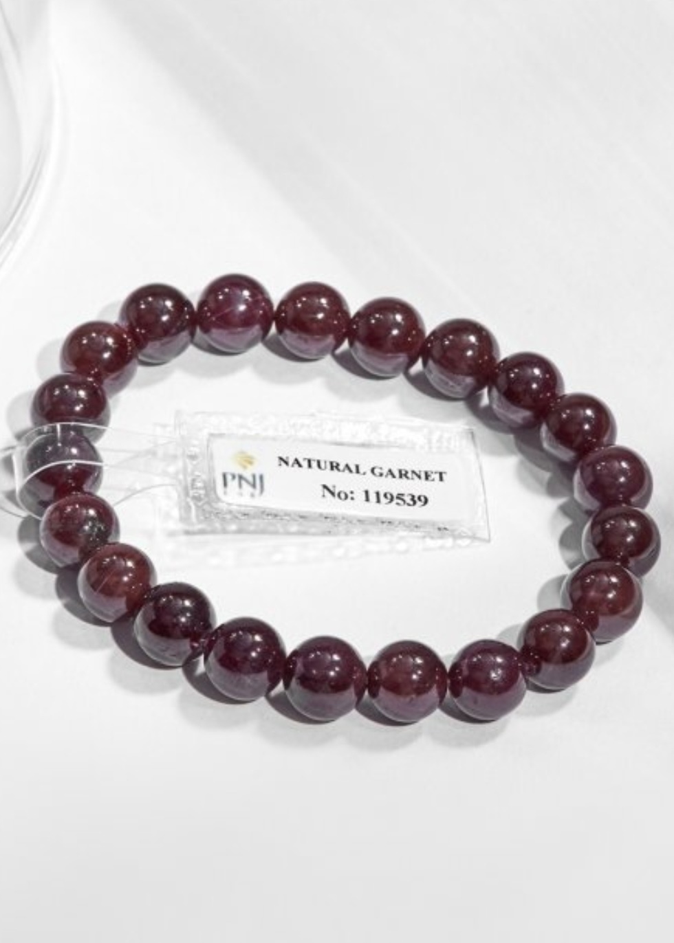Lắc Tay Đá Garnet Ánh Sao 9MM Kèm Giấy Kiểm Định
