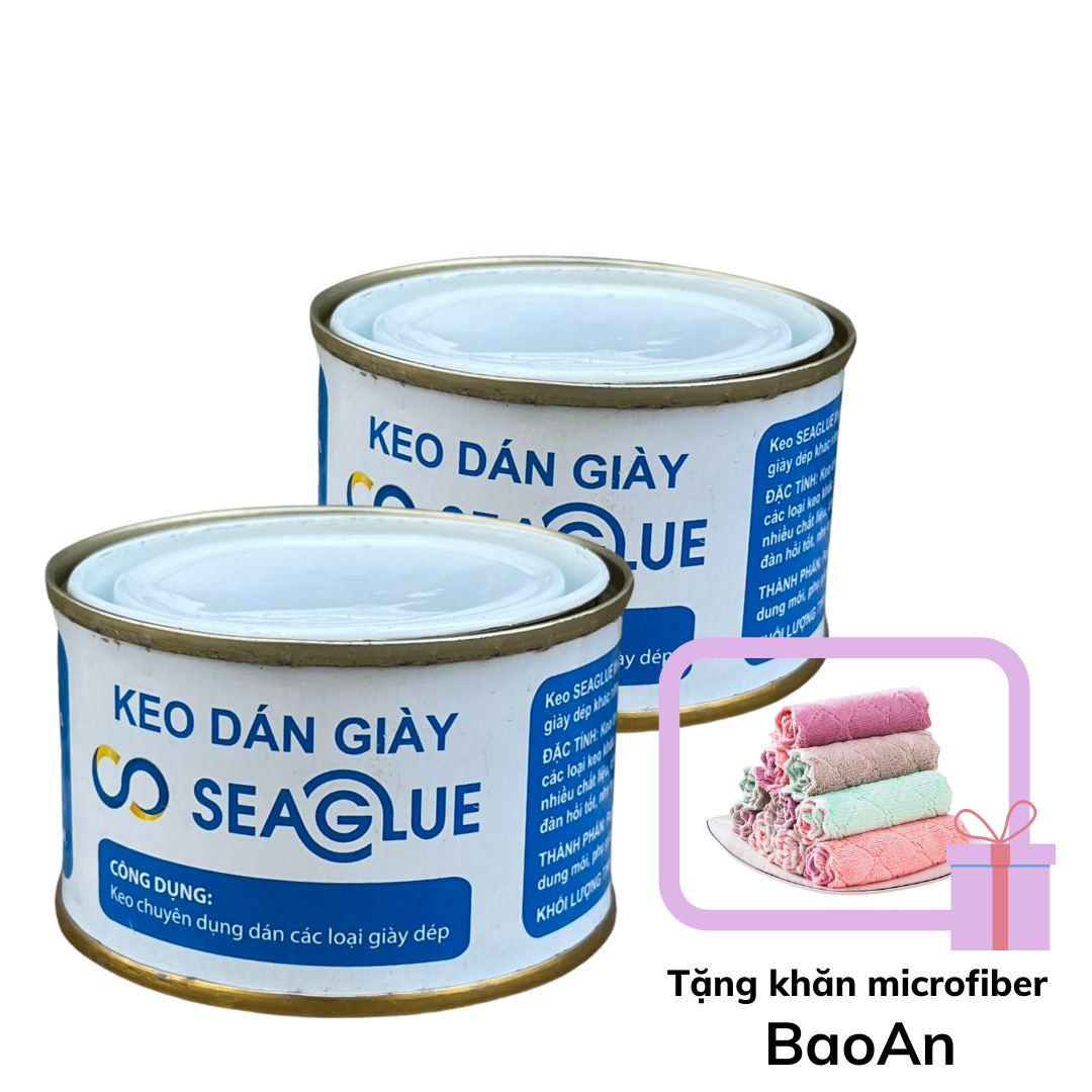 Keo dán giày Seaglue siêu chắc chống nước tốt tặng khăn microfiber BaoAn chính hãng