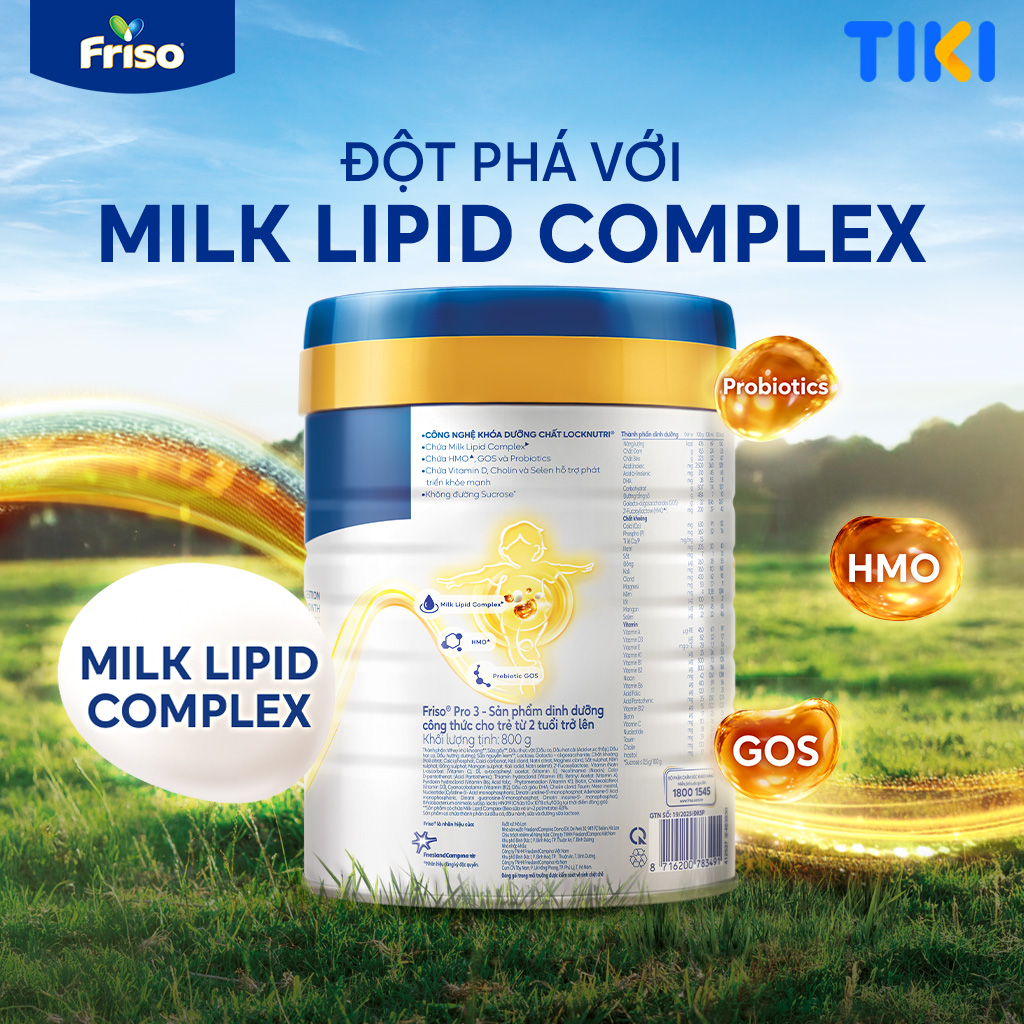 Sữa Bột Friso Pro 3 800G cho trẻ trên 2 tuổi