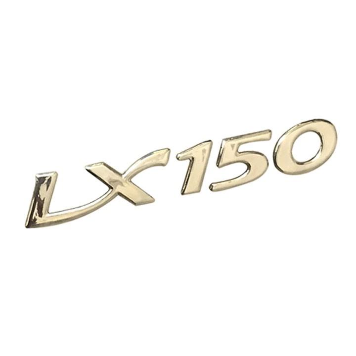 Bộ 3 Tem Logo Nổi Vespa LX150 Dán Xe - Đẹp