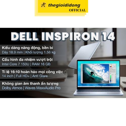 Laptop Dell Inspiron 14 5440 Core 7 150U/16GB/1TB/OfficeHS/Win11 (7FN5J) - Hàng Chính Hãng