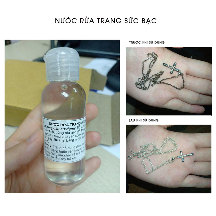 Nước rửa bạc, nước rửa trang sức bạc