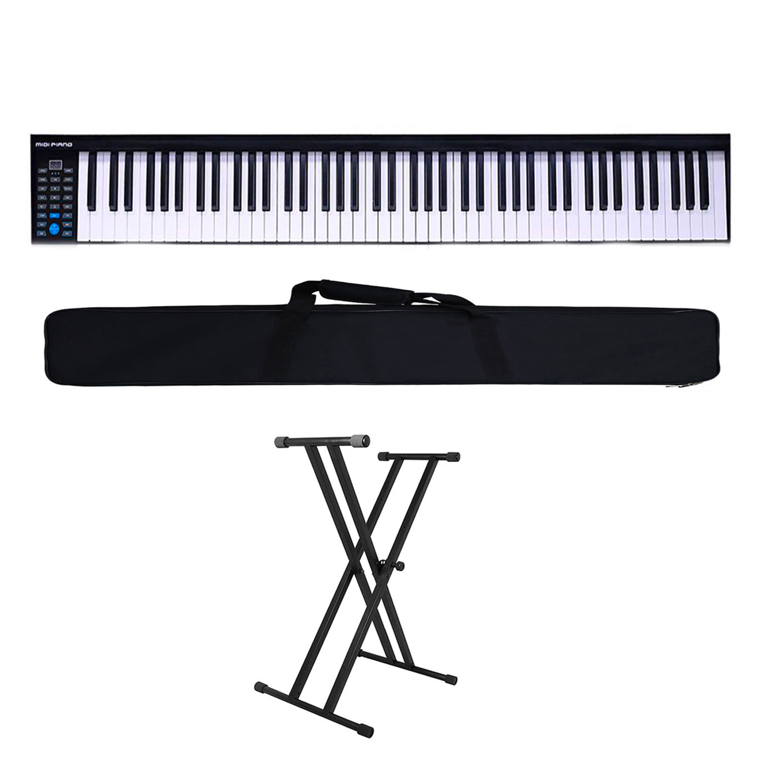 Đàn Piano Điện Konix PH88 - Đàn, Chân, Bao, Nguồn 88 Phím nặng Cảm ứng lực PH-88 - Midi Keyboard Controllers - Kèm Móng Gẩy DreamMaker (Kết nối máy tính và điện thoại, Bluetooth, Pin sạc, Loa lớn)