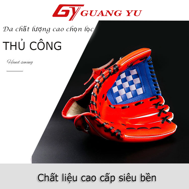 Găng tay bóng chày cao cấp, găng tay chơi bóng chày da pu đủ size 10.5/11.5/12.5inch