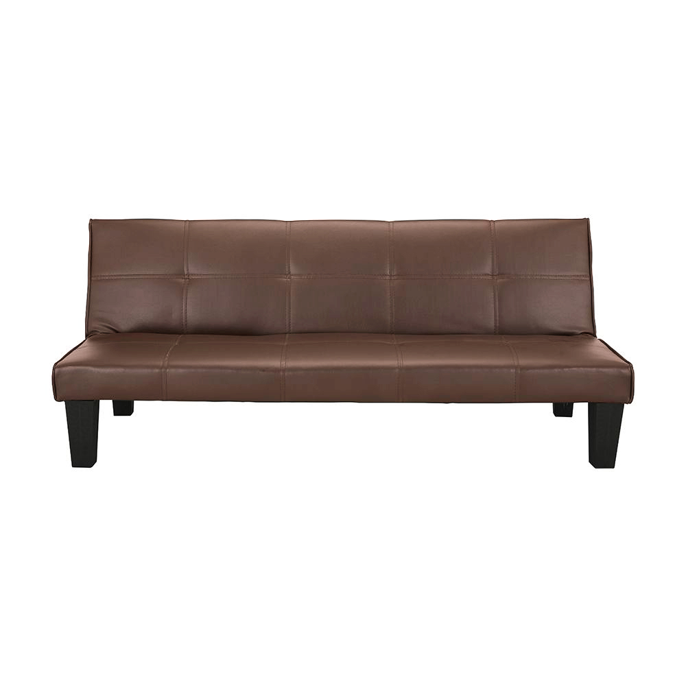 Ghế sofa giường đa năng DAY DREAM khung gỗ, đệm bọc da PVC cao cấp màu nâu, tựa lưng ngả 3 cấp độ | Index Living Mall -  Phân phối độc quyền tại Việt Nam