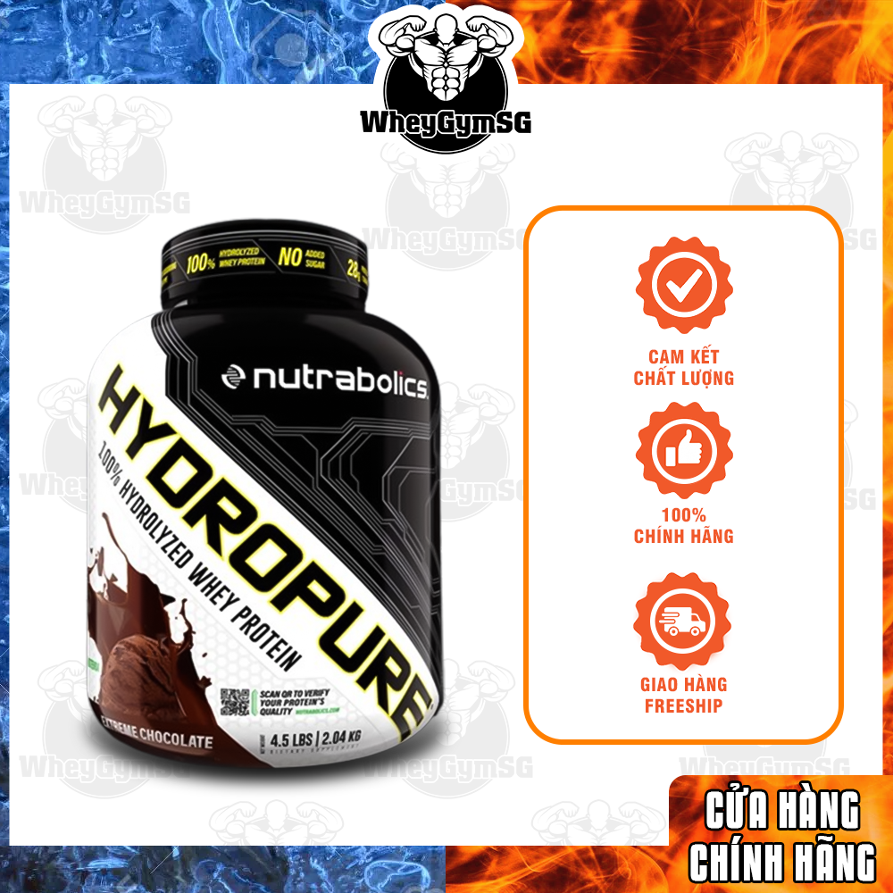 Hydropure Whey Hydrolyzed 100% Nutrabolics Hydropure Hydrolyzed Whey Protein 4.5 Lbs Sữa Dinh Dưỡng Tăng Cơ