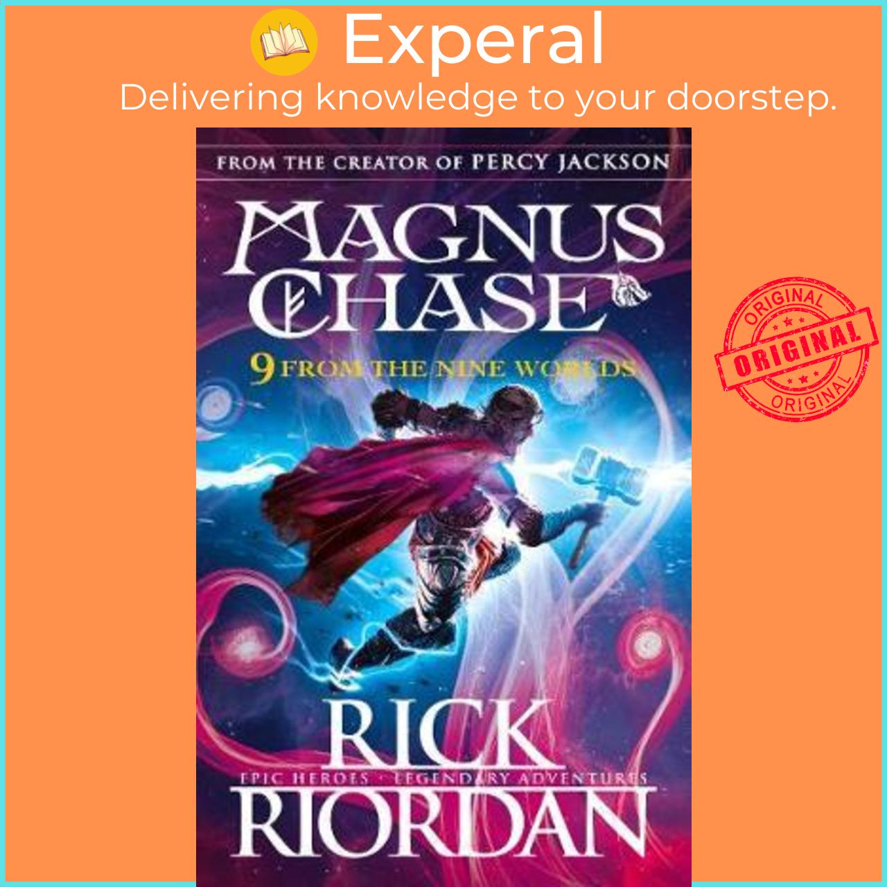 Sách - 9 From the Nine Worlds : Magnus Chase and the Gods of Asgard by Rick Riordan (UK edition, paperback)