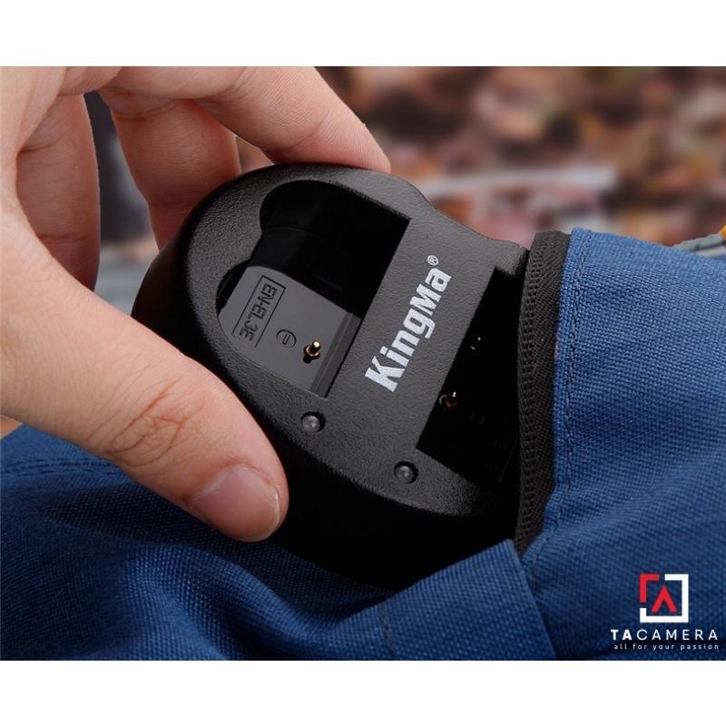 Pin - Sạc Đôi KingMa Cổng USB Cho Nikon EN-EL3e+ - Hàng Chính Hãng