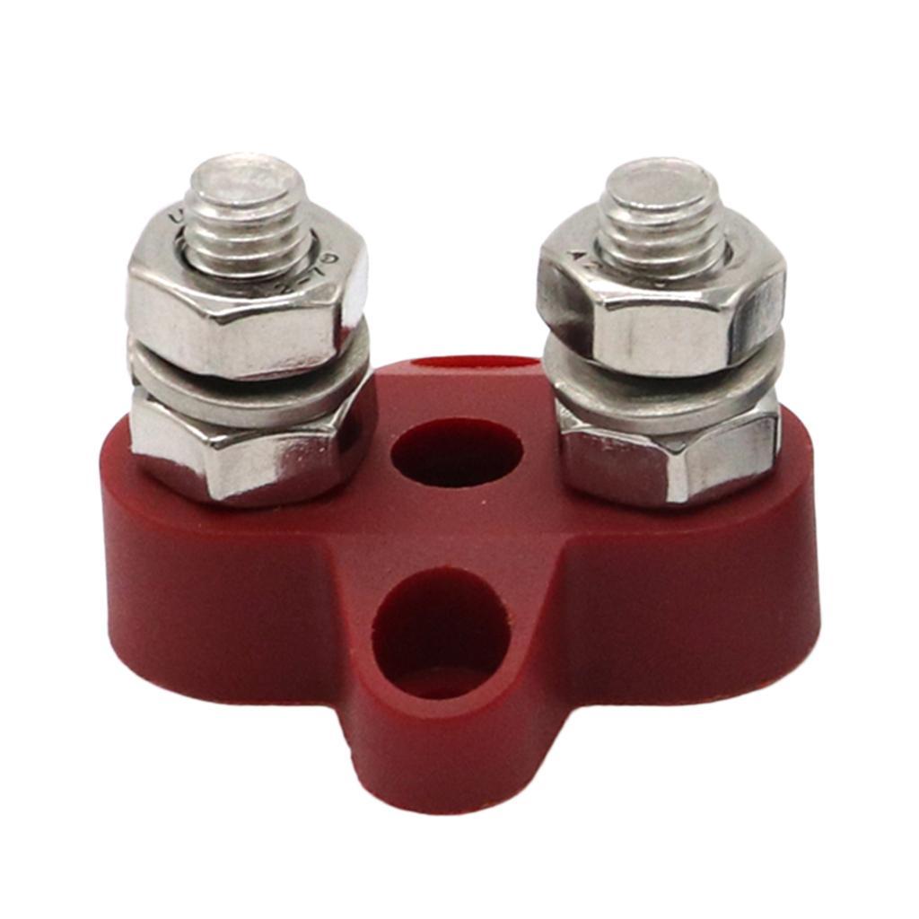 5/16inch Red Junction Block Power Post Insulated Terminal Stud Boat Marine