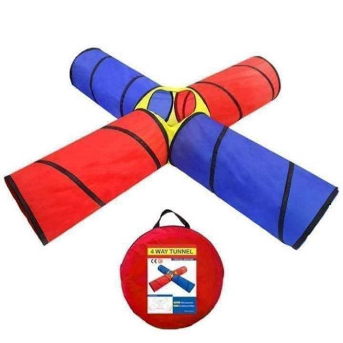 Đồ Chơi Vận Động - Ống Chui 4 Đầu
