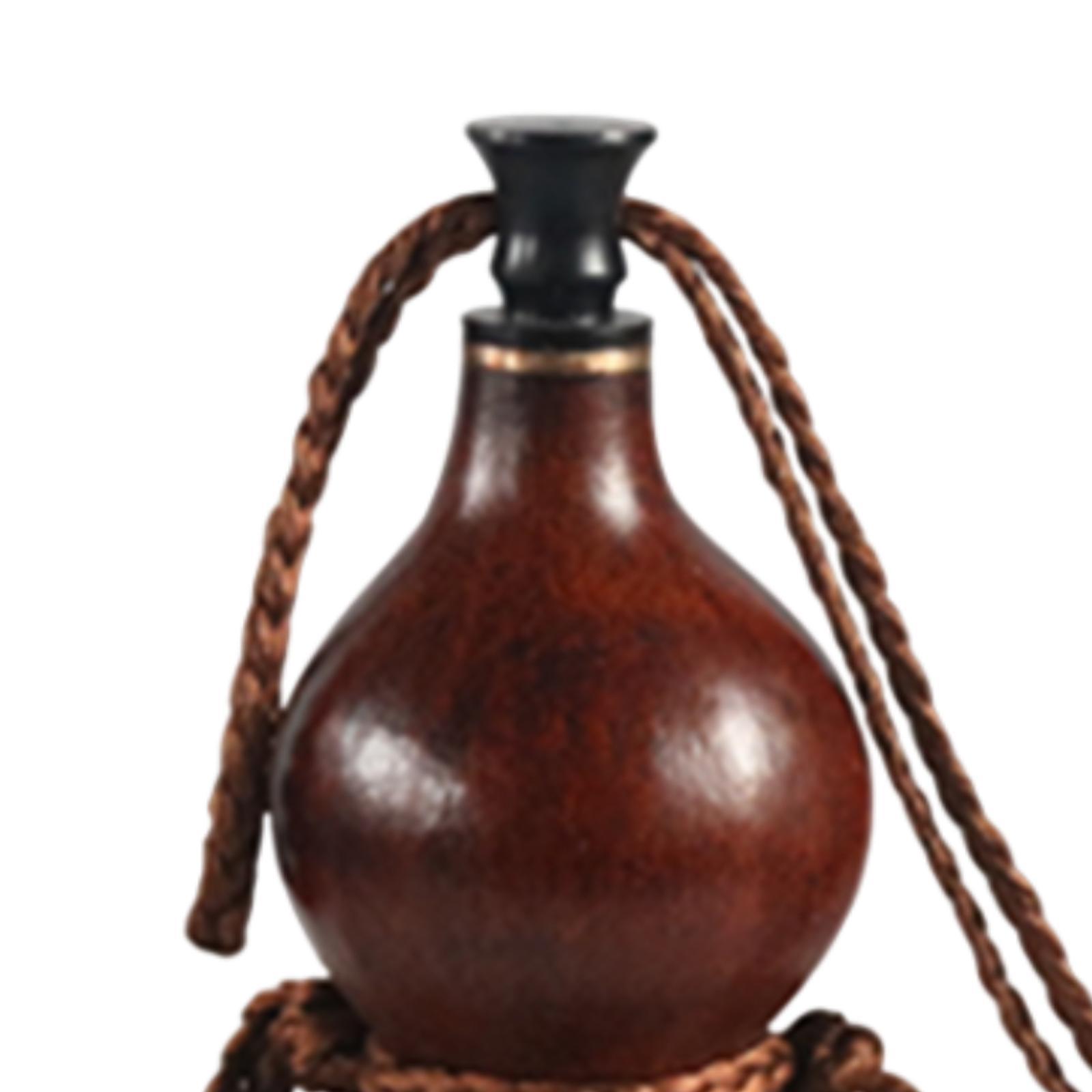 Gourd Handcrafts Outdoor Activities Leakproof Multifunction Gourd Water Bottle Flagon for Tabletop Kitchen Indoor Hotel