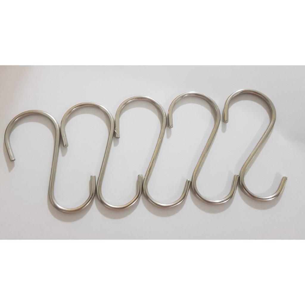 Móc chữ S inox loại 6 cm