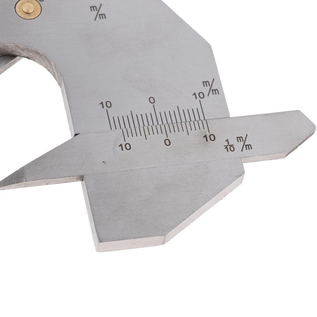 Solid Stainless Steel Welding Gauge Inspection Gage Fillet Weld Pit Test Ruler Measuring Tool