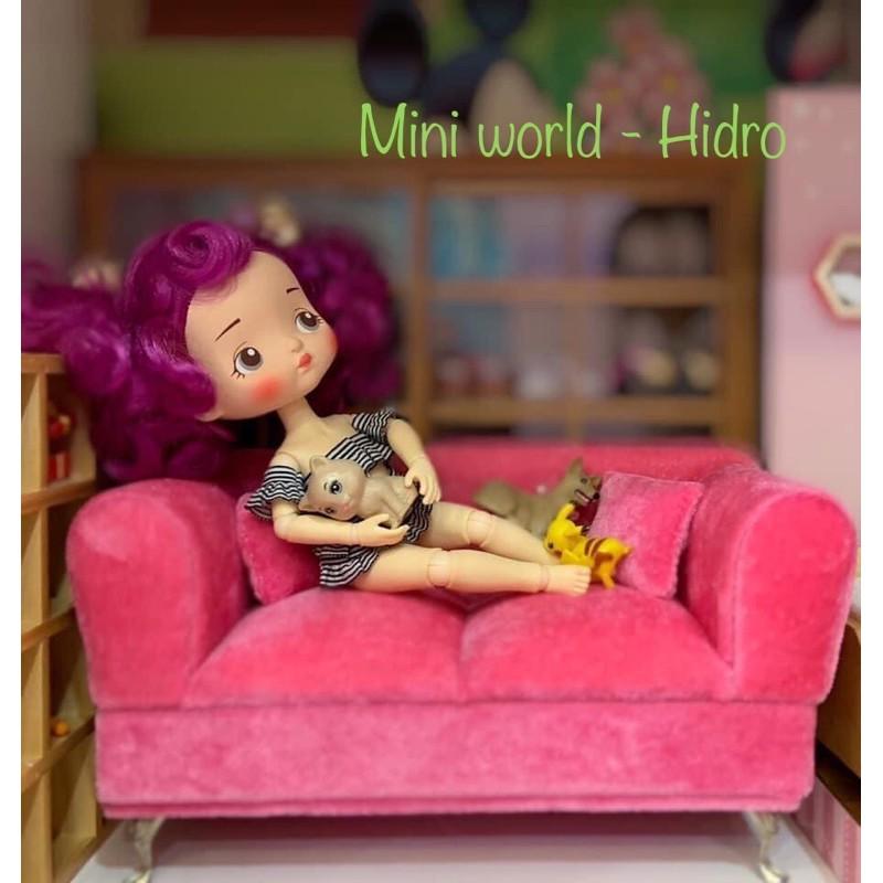 Mô hình hộp trang sức ghế sofa mini tỉ lệ 1/6 dùng cho búp bê Ken, Barbie, Fr...