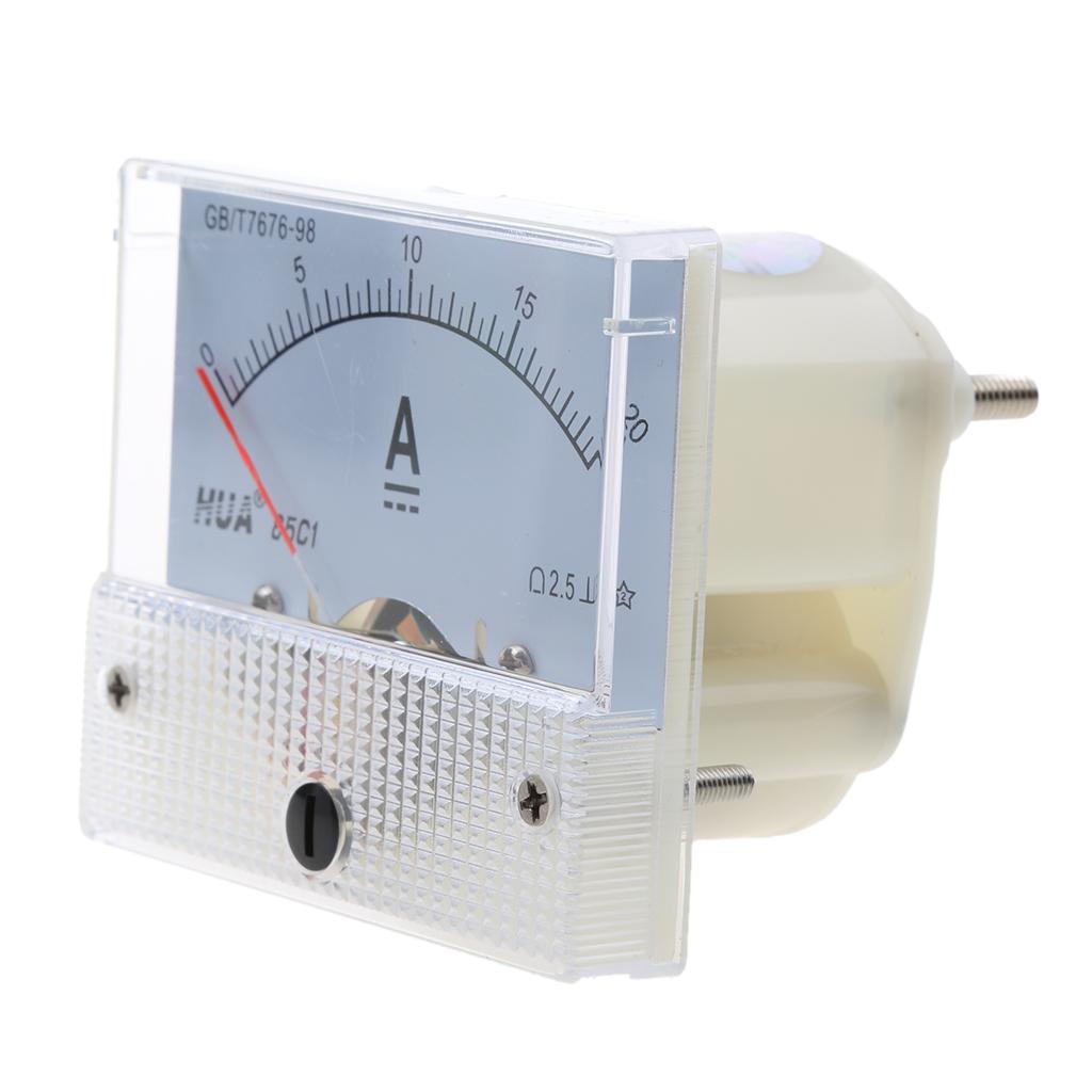 0-20A Analog Amp Meter Ammeter Current Panel Ammeter Gauge 20A