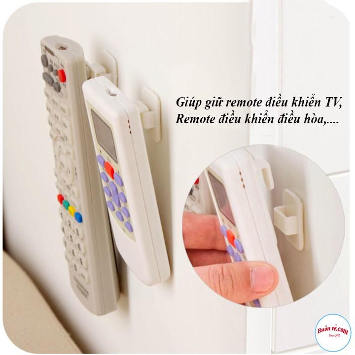 Set 2 móc treo dán tường gắn remote điều khiển thiết kế nhỏ gọn 00898