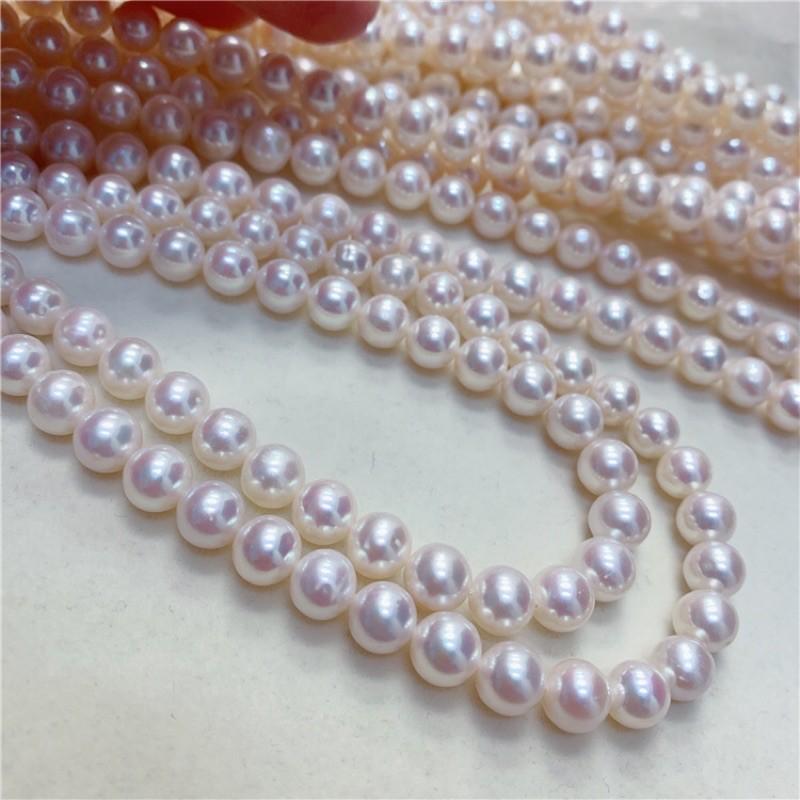 Dây Nguyên Liệu 7 - 8 mm Độ Sáng 5A Màu Trắng - Trường Thịnh Ngọc Trai