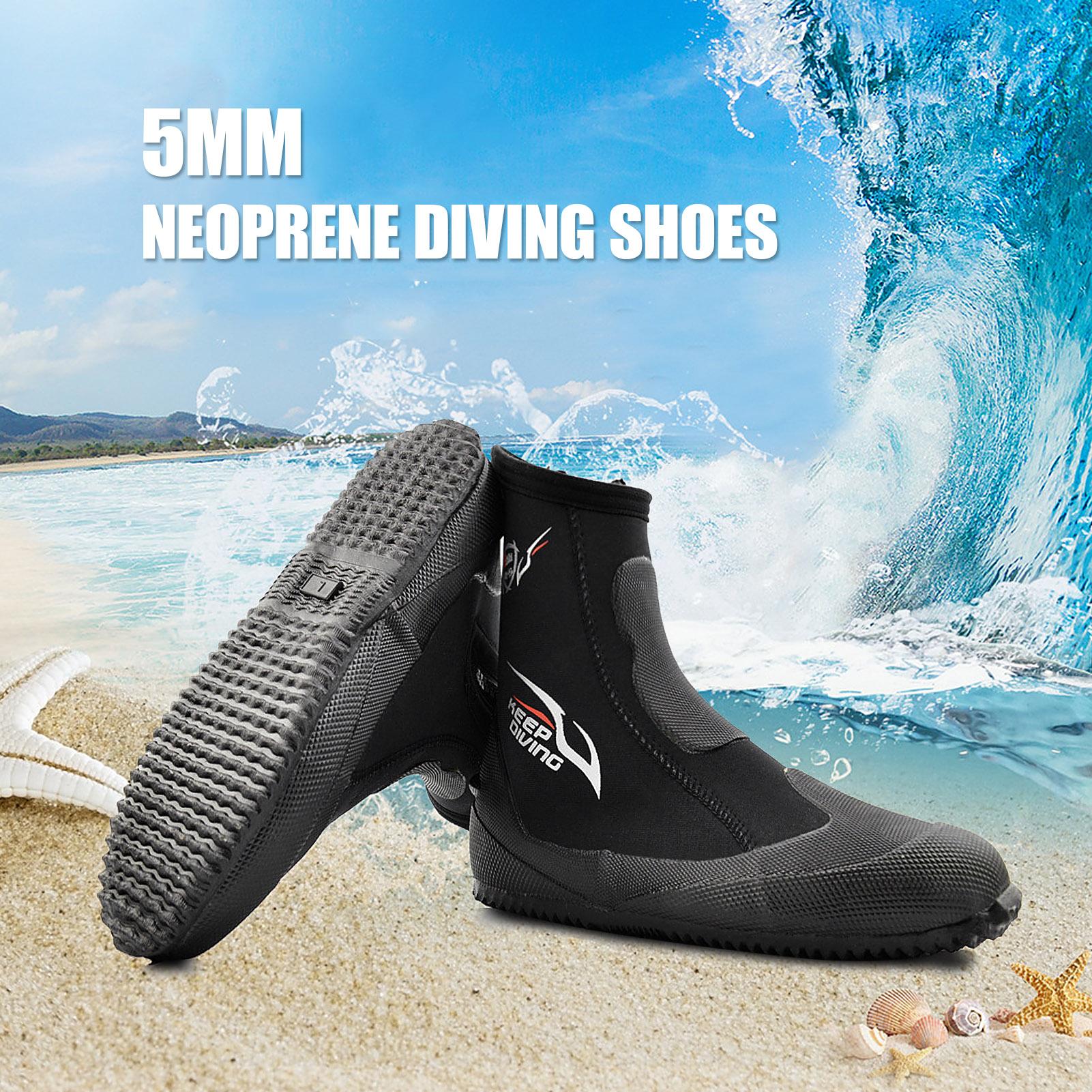 Giày lặn 5mm Neoprene chống trượt, giữ ấm cao cấp
