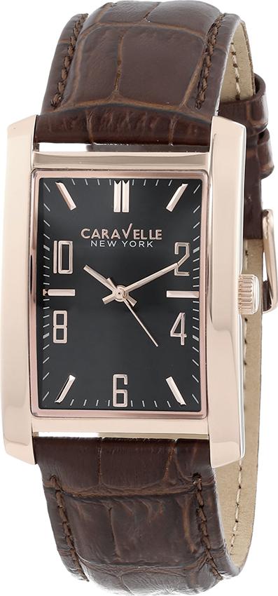 Đồng Hồ Nam Dây Da Caravelle 44A104 (44 x 30 mm) - Nâu