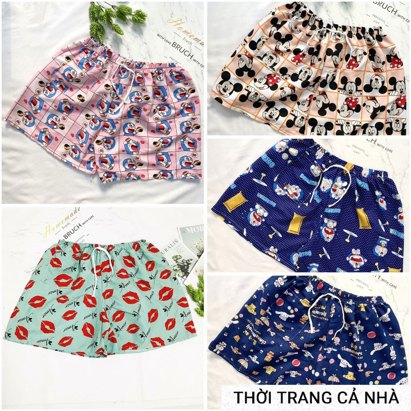 Quần đùi nữ từ 50-60kg vải kate - Quần sọt nữ - QU11