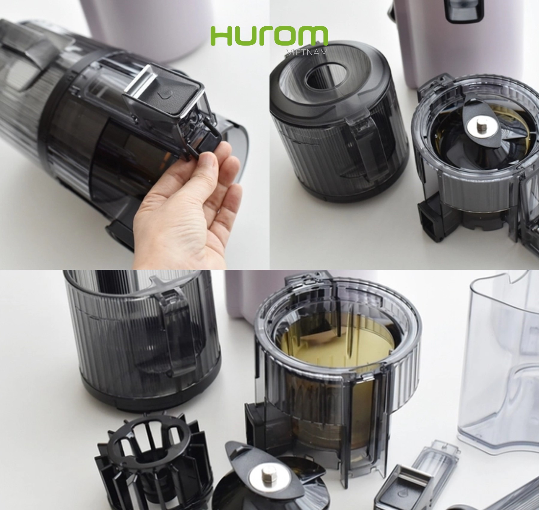Máy Ép Chậm Hurom H420 Màu Hồng  - Hàng Chính Hãng - Bảo Hành 10 Năm