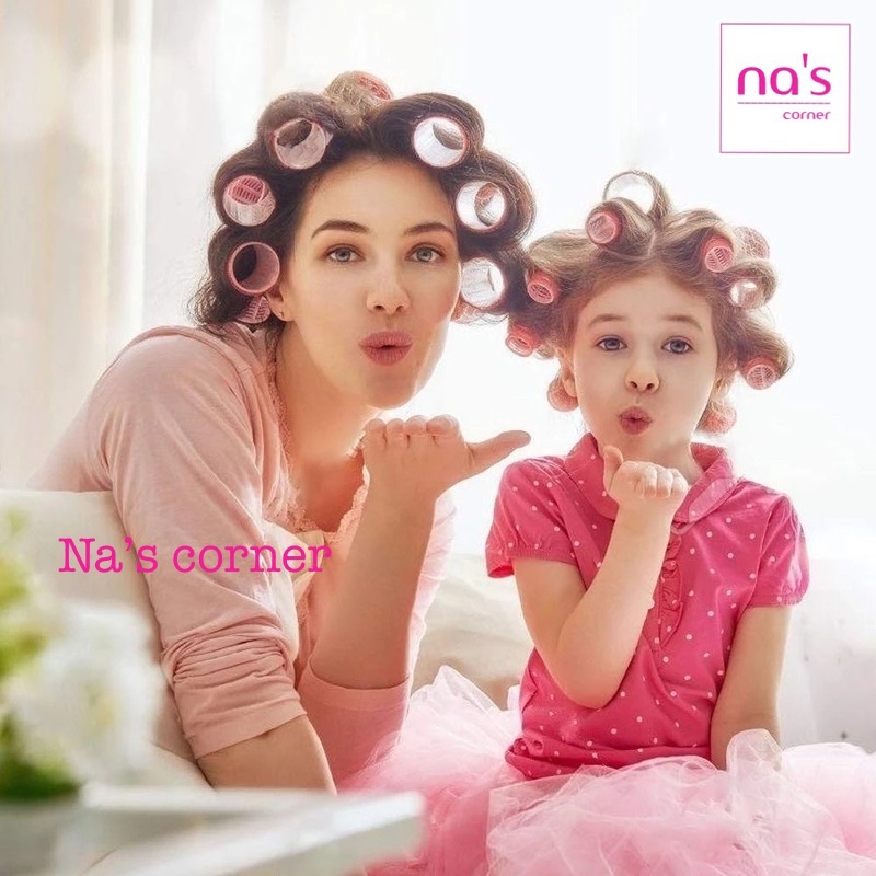 Lô quấn tóc tự dính cuốn uốn phồng tóc mái nhựa (1 cái)