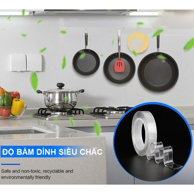 Băng dính trong suốt dài 3m dán siêu chắc .