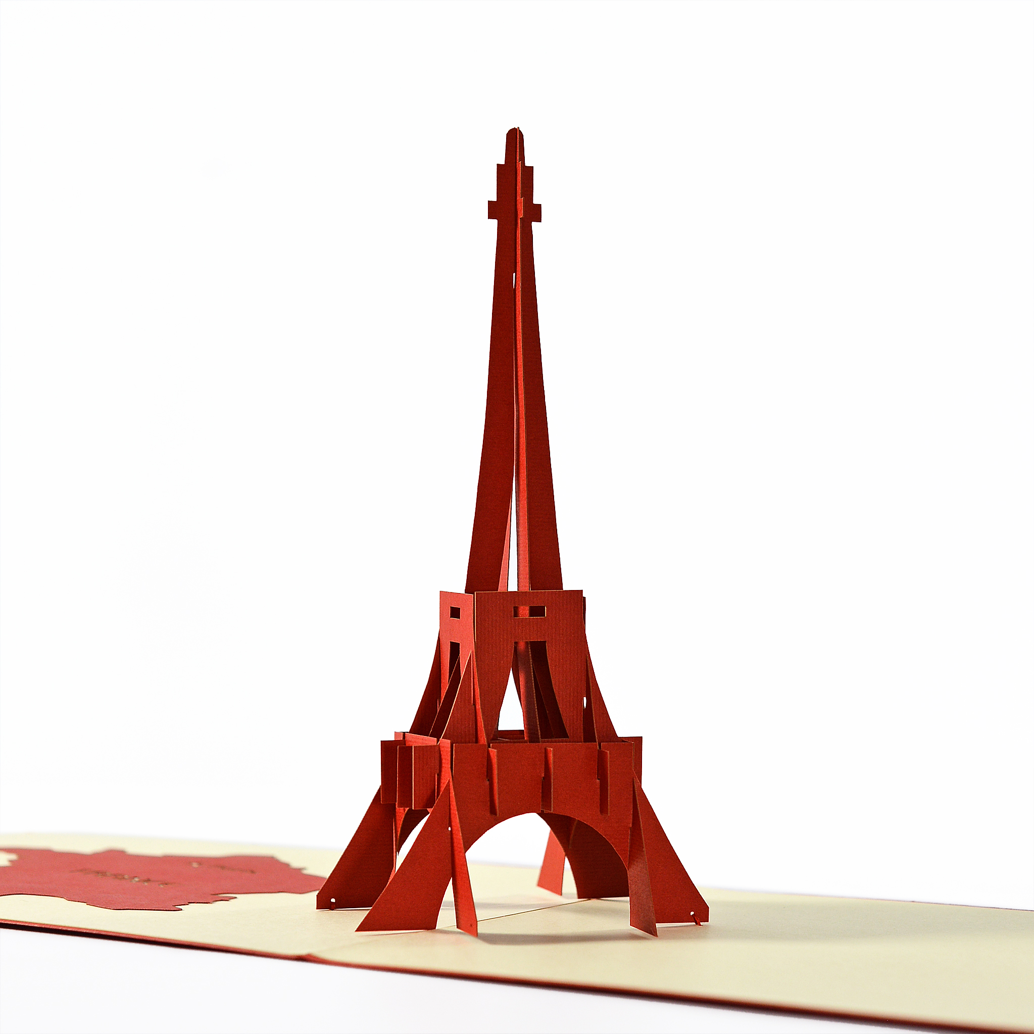 Thiệp nổi 3D handmade 
Tháp Eiffel của Pháp Size 10x15cm FB004