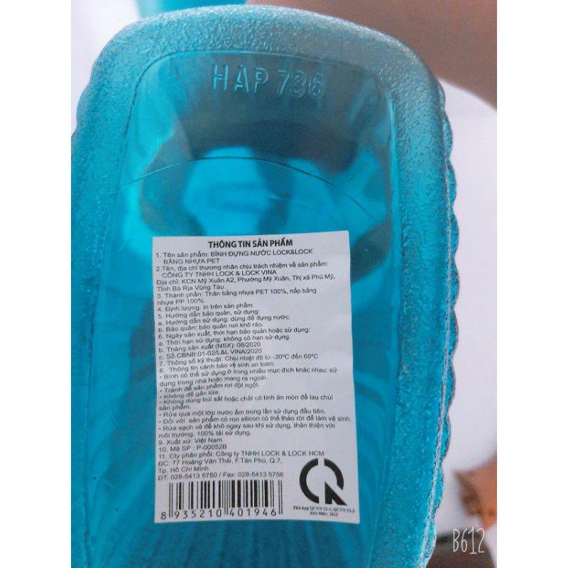Ca nước, bình nước lock & lock 2.1L cao cấp