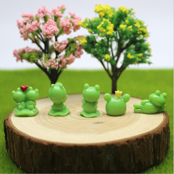 Chuyên Charm * Mô hình charm ếch xanh ngộ nghĩnh dễ thương trang trí tiểu cảnh, bonsai, móc khóa, DIY