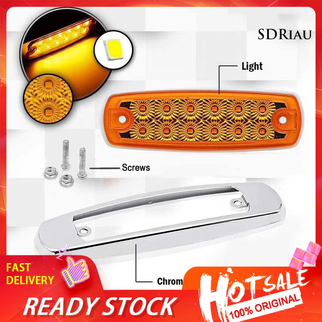 Set 2 Đèn Led Chống Nước Chống Bụi 24v / 12v 6000k Dành Cho Xe Hơi / Xe Tải