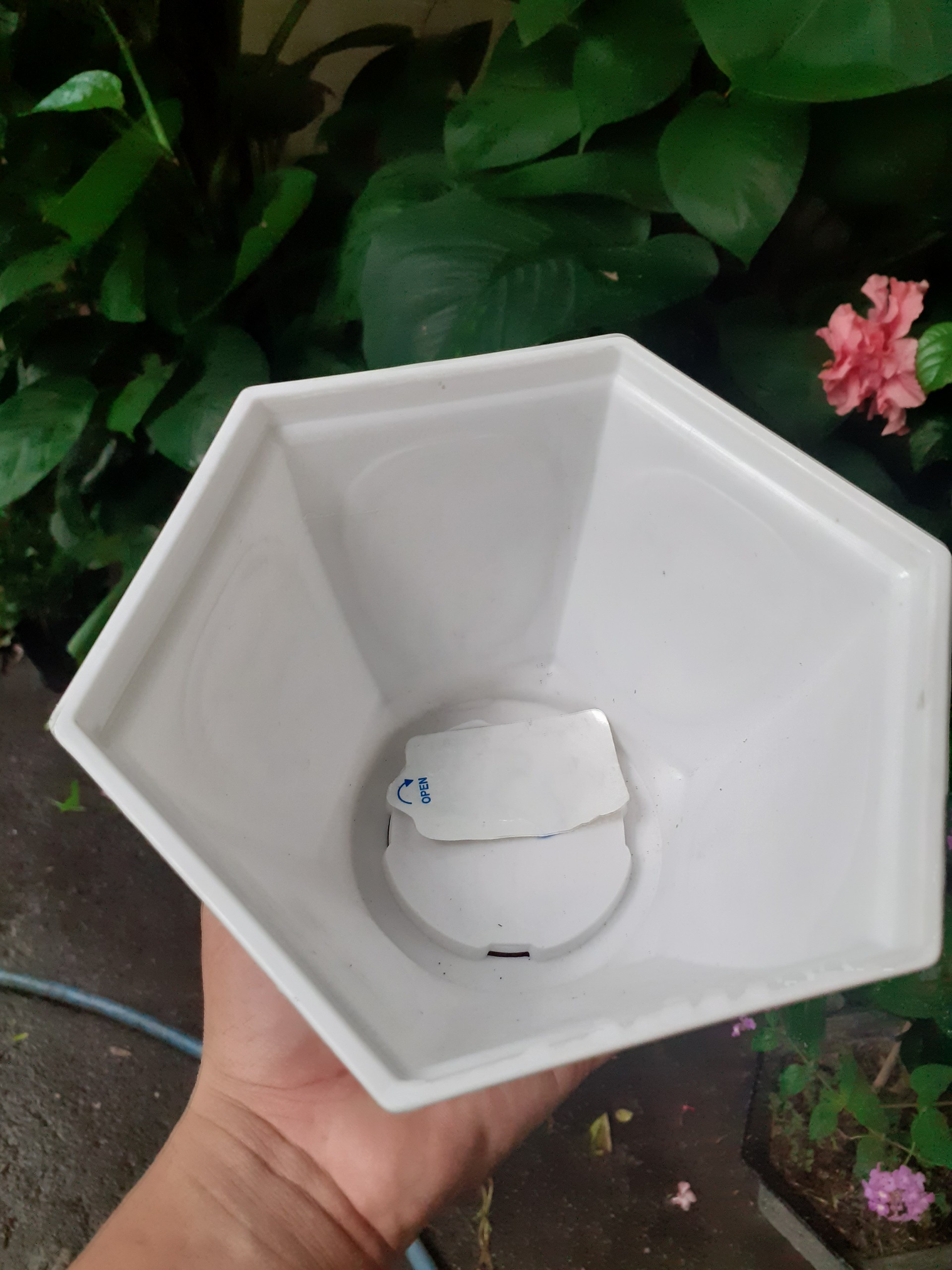 Chậu nhựa LỤC GIÁC In hình Tùng Cúc các mặt.