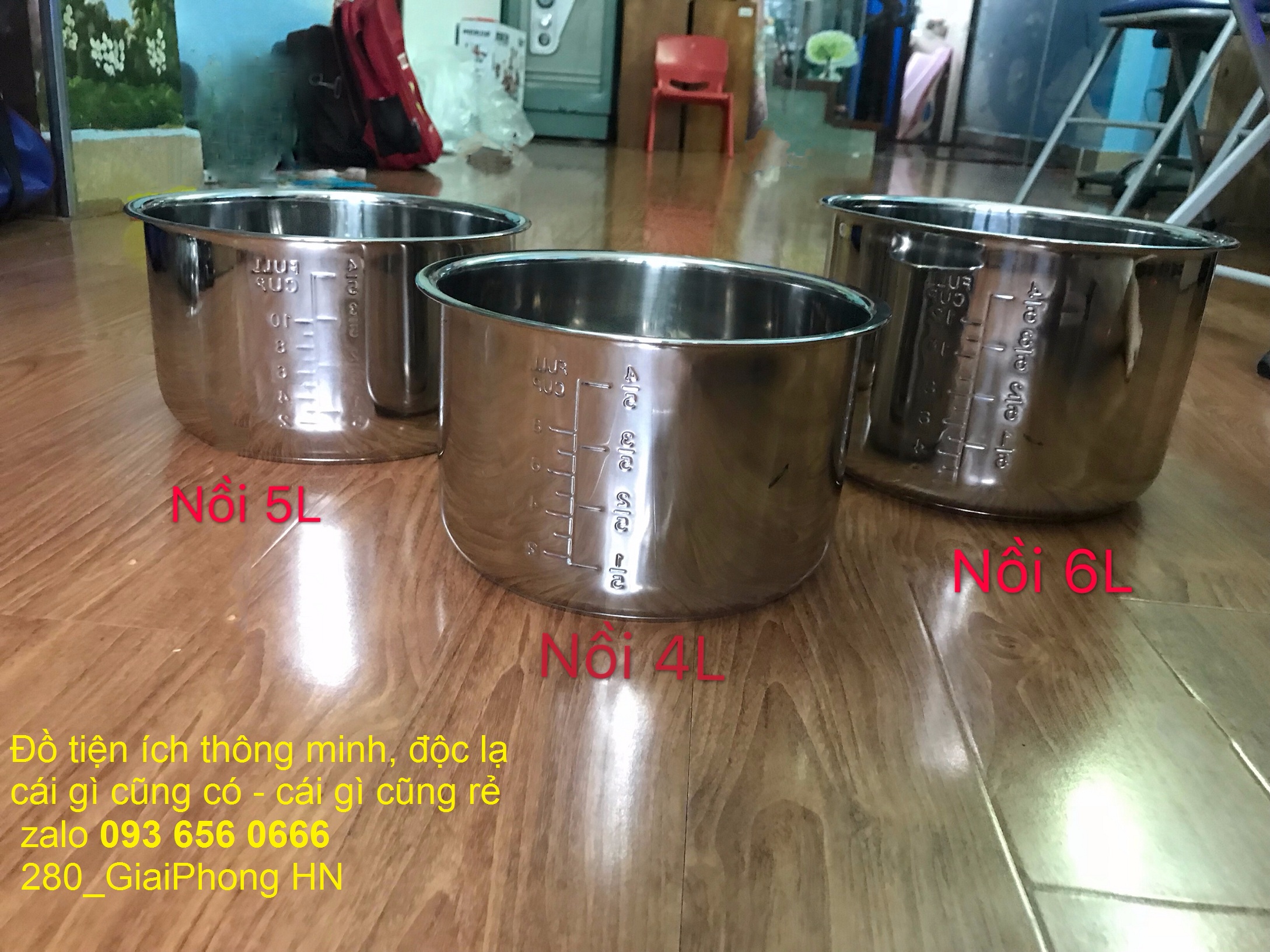 Lòng nồi áp suất Inox các loại dung tích